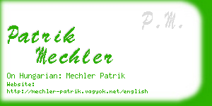 patrik mechler business card